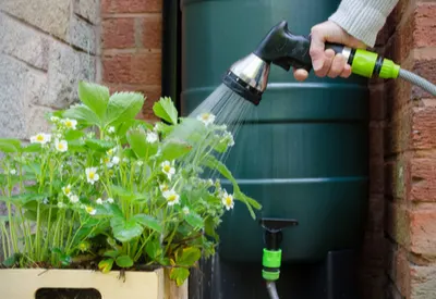 watering vegetable plants