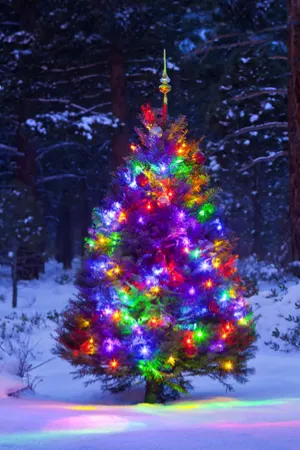living Christmas tree