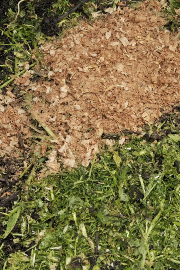 shredded materials - how to get a spring compost pile hot