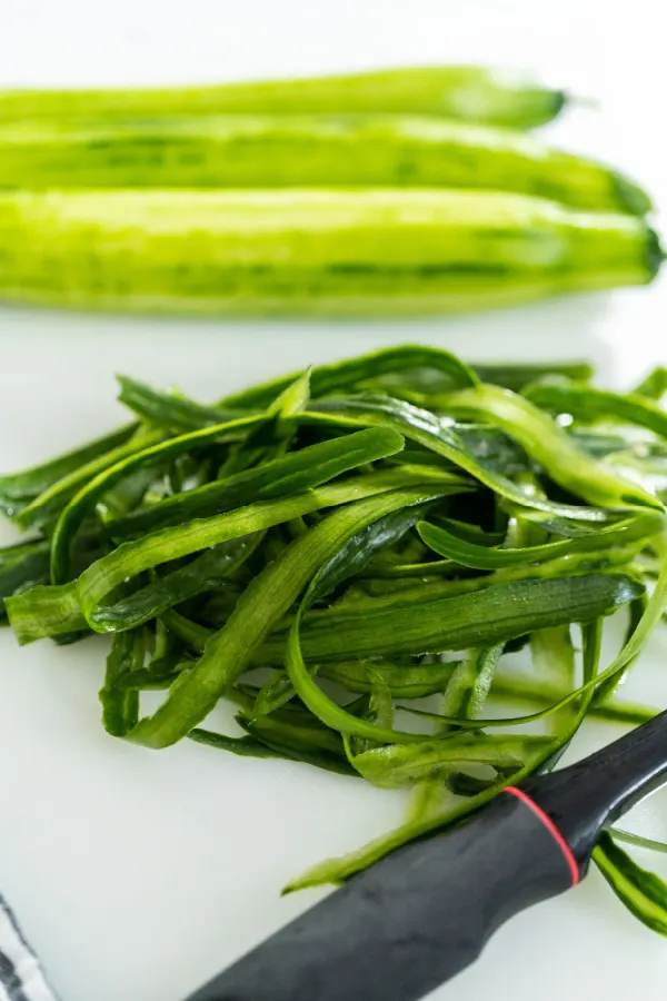cucumber peels - acid