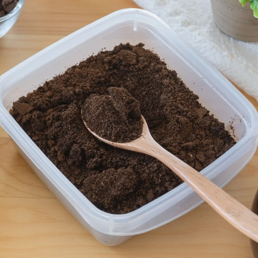 save coffee grounds winter