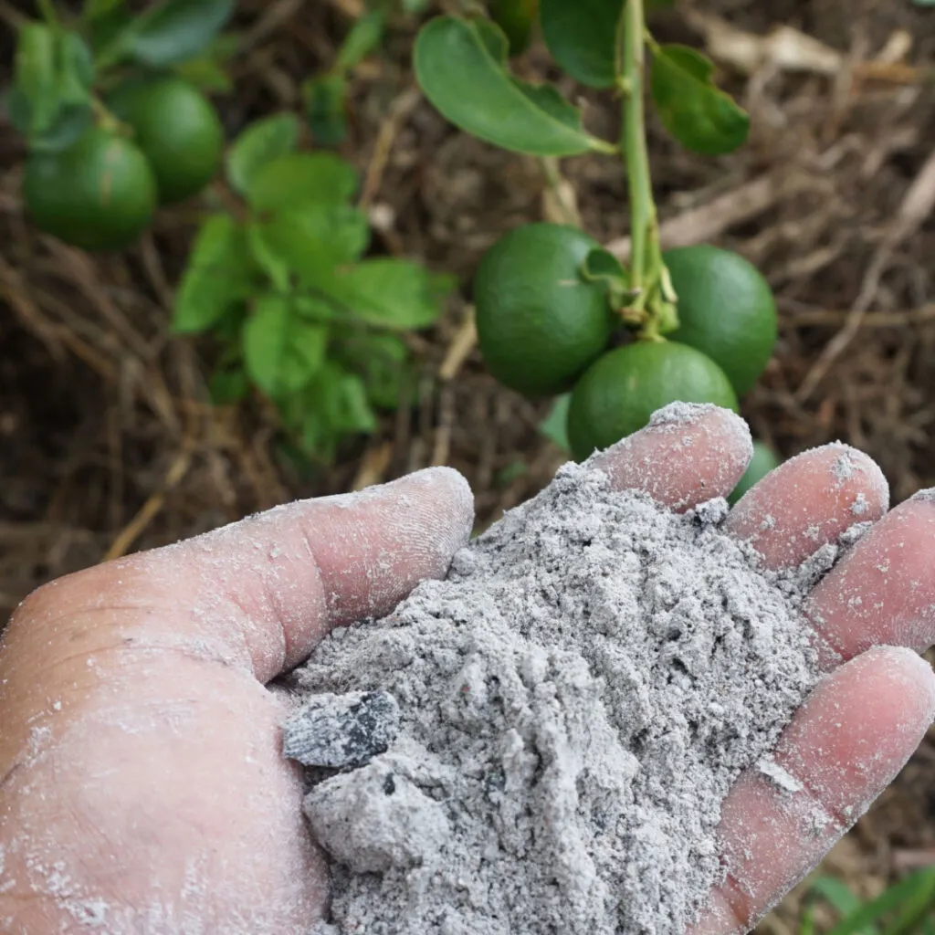 fireplace ashes on tomato plants