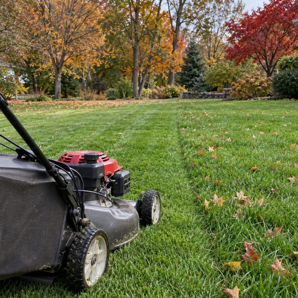 lawn in october